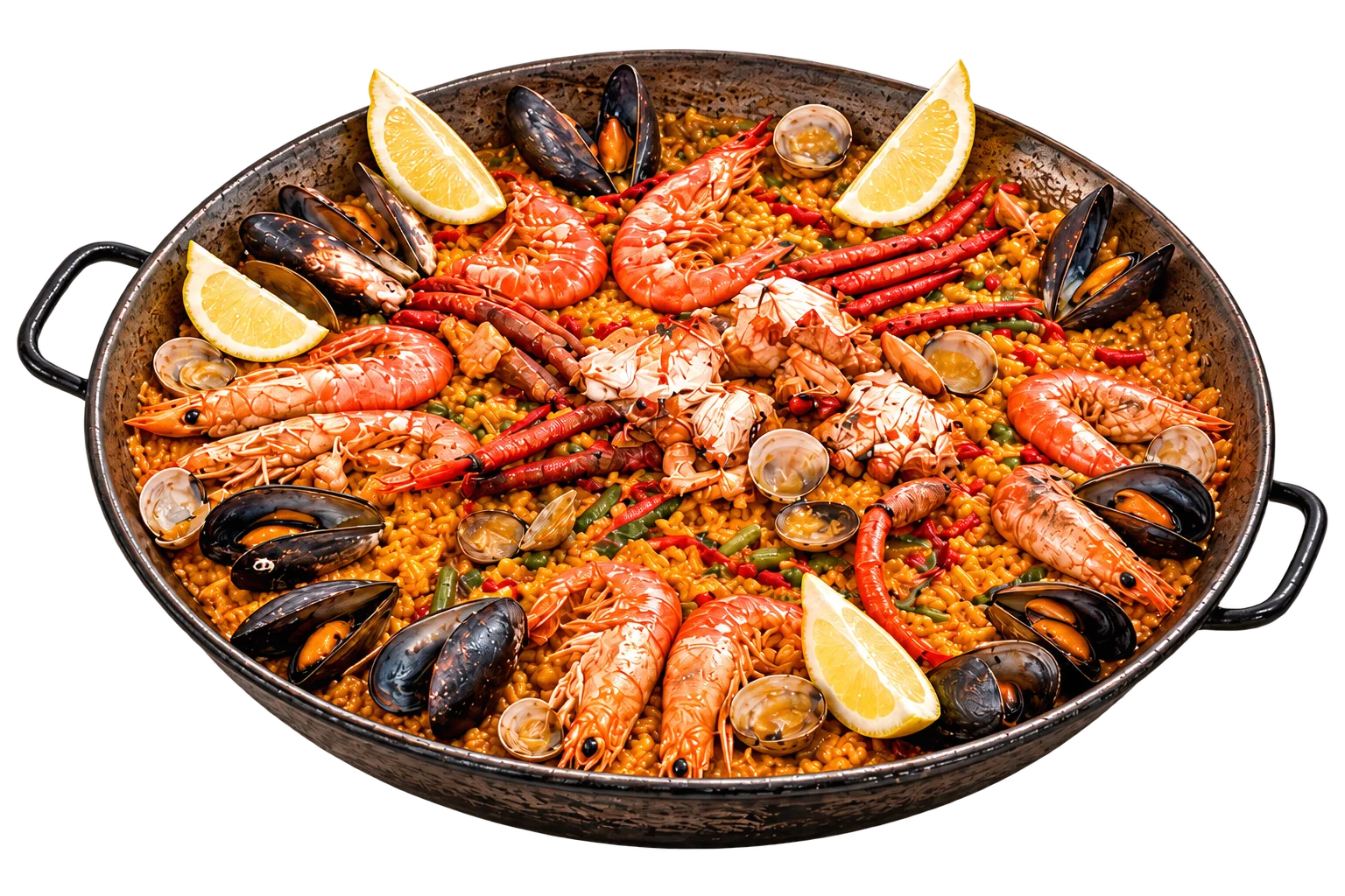 Paella mit Meeresfrüchten
