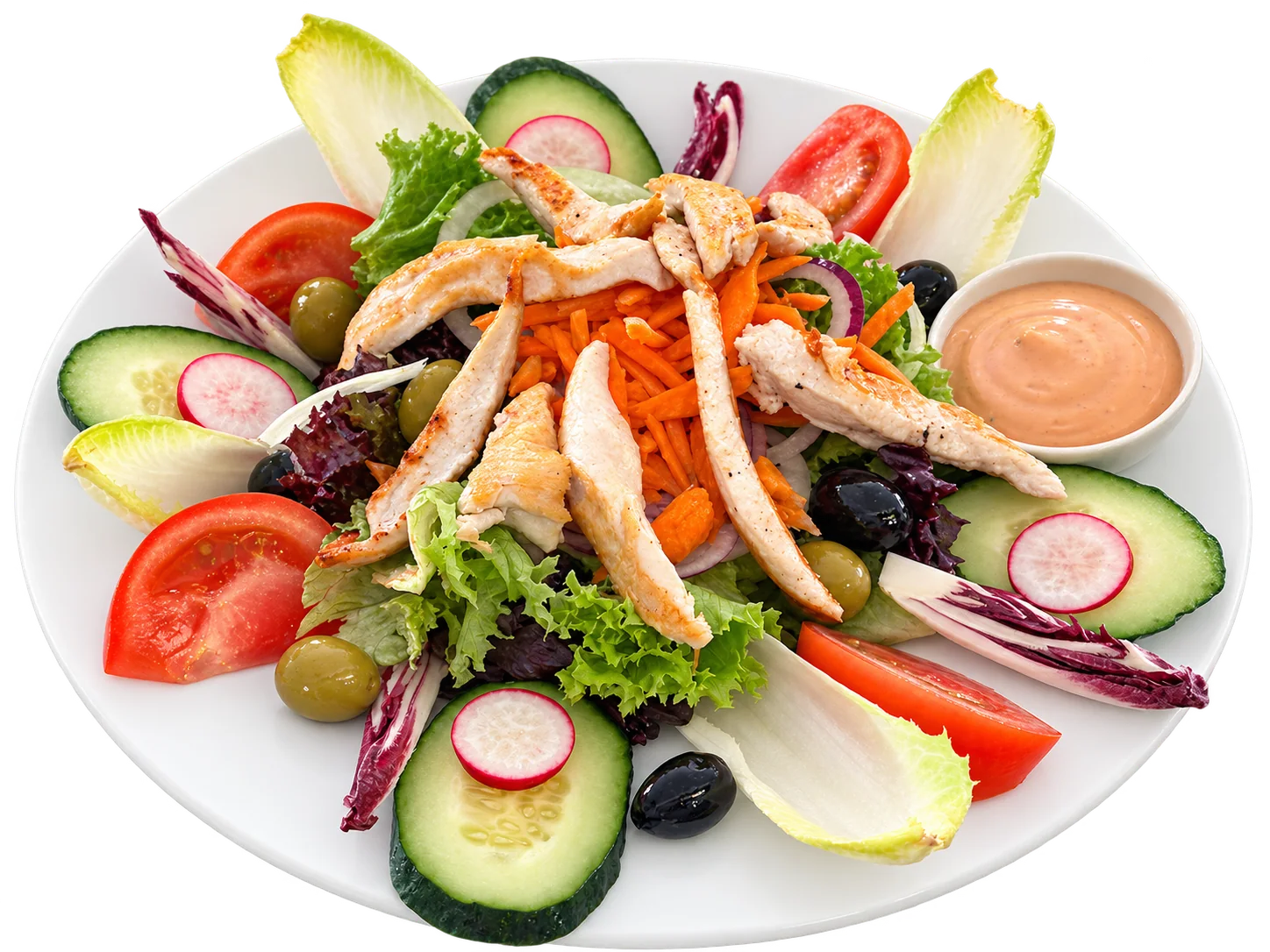 Salat mit Hähnchen